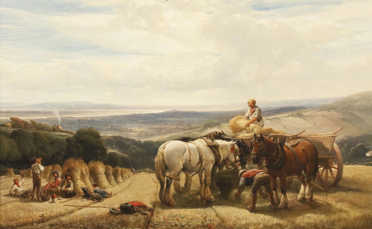 Henry Brittan Willis - Harvest in the Severn Valley