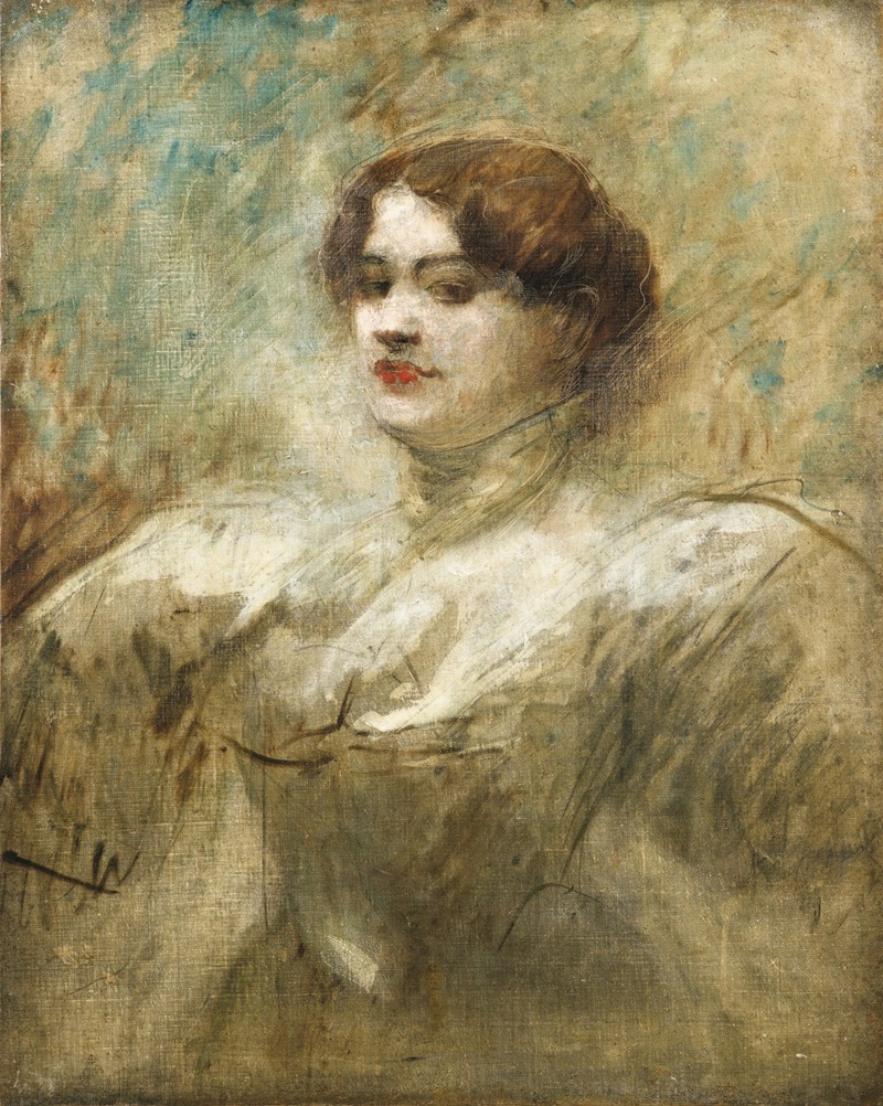 Jean-Louis Forain - Portrait présumé de Mademoiselle Lender