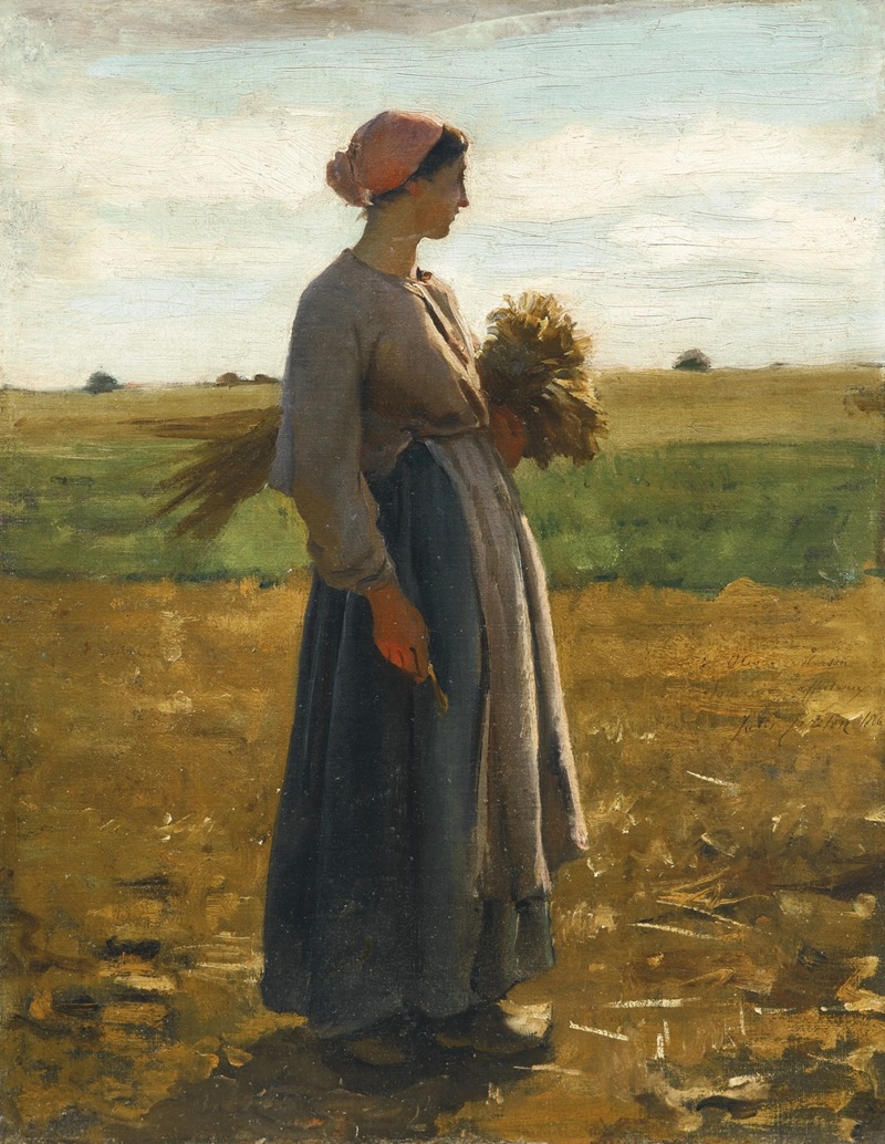 Jules Breton - Jeune femme dans les champs