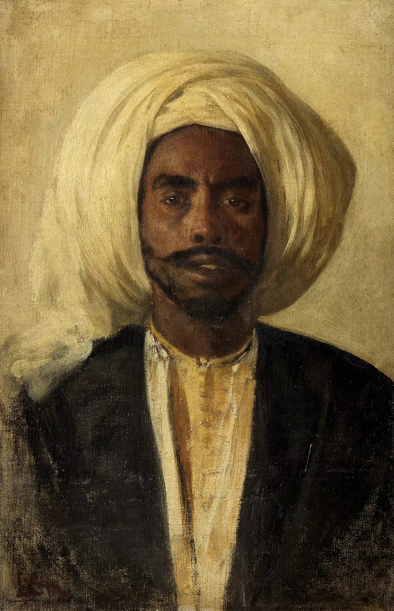 Leopold Carl Müller - Brustbild eines Arabers