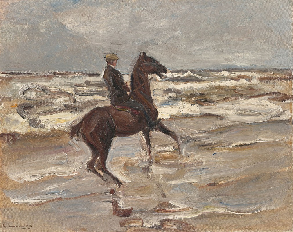 Max Liebermann - Reiter am Meer nach rechts