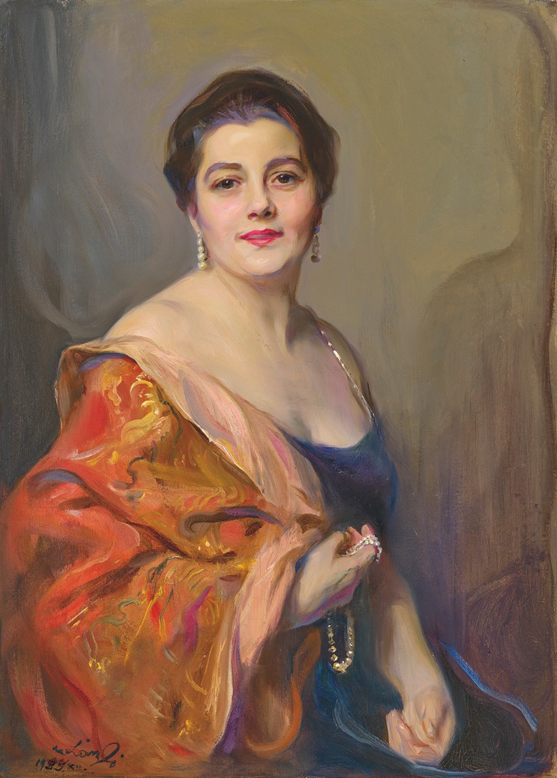 Philip Alexius de László - Portrait of Mrs Robert Celestin Guinness (Dickie)