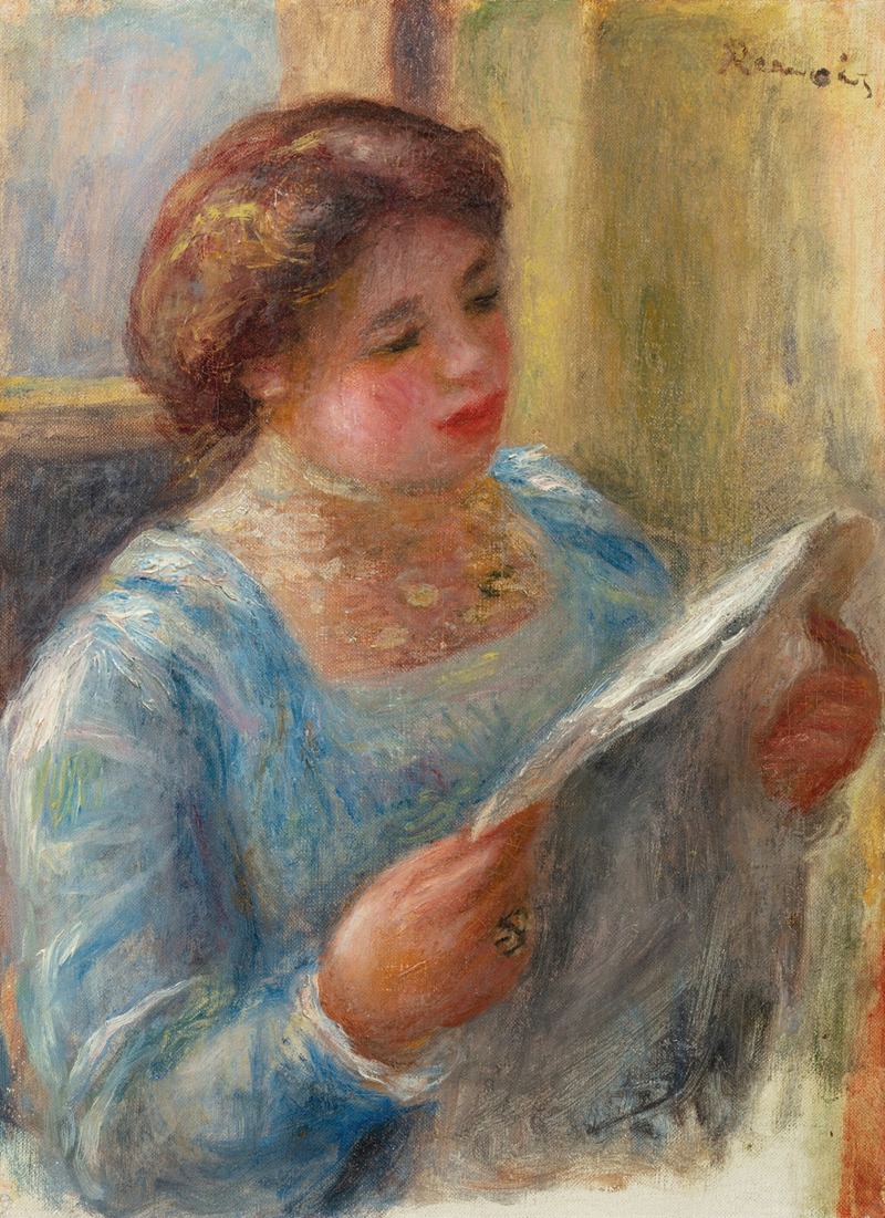 Pierre-Auguste Renoir - Jeune femme lisant
