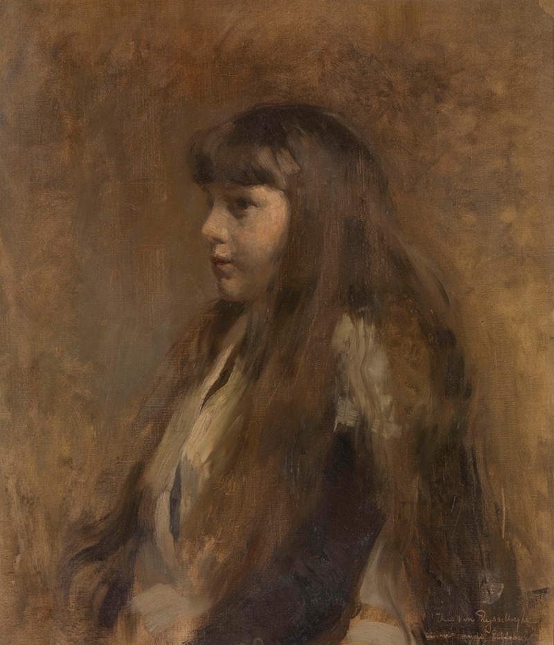 Theo van Rysselberghe - Portrait of a Girl
