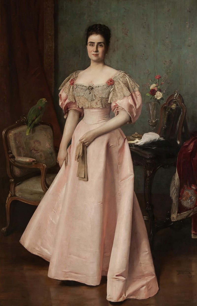 Václav Brožík - Portrait of Countess Maria Antonie Sylva-Taroucca