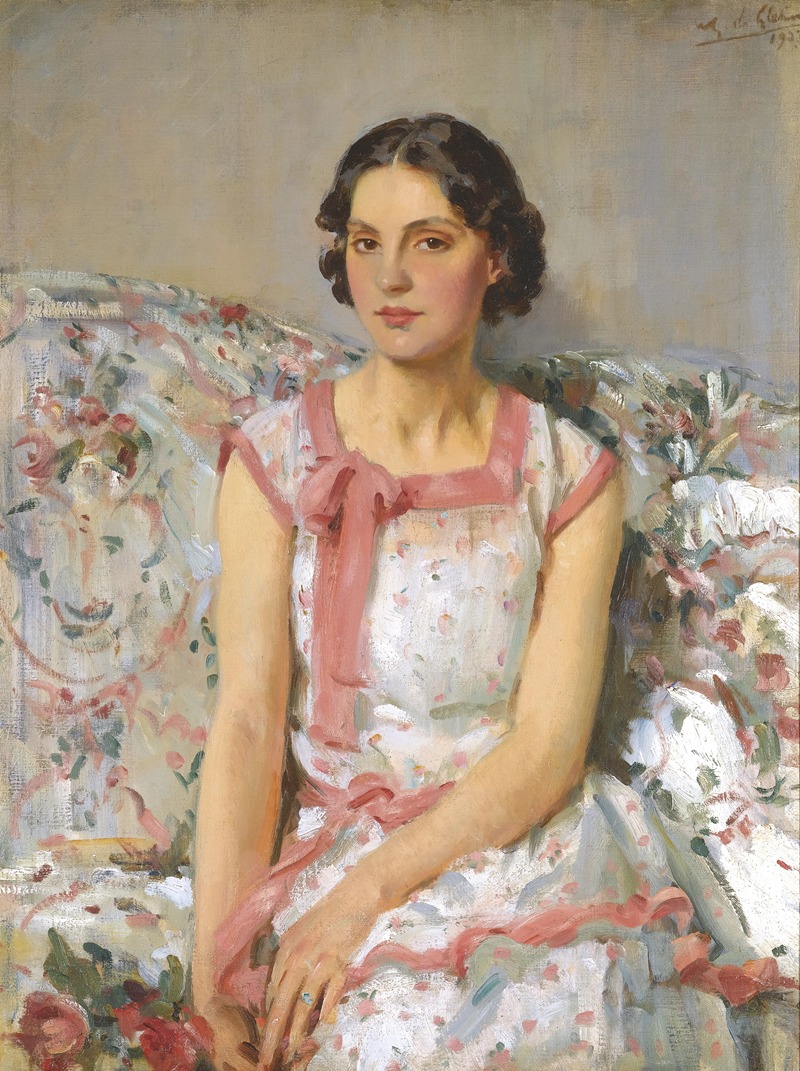 Wilfrid Gabriel de Glehn - Portrait of Clare Collins