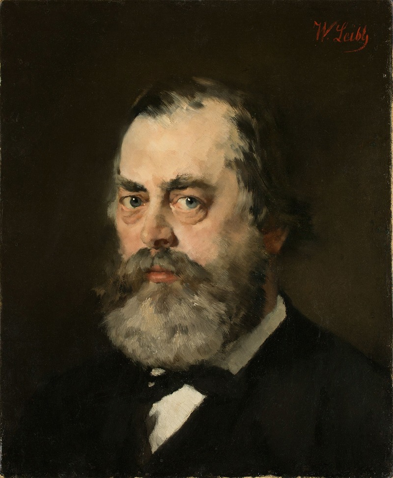 Wilhelm Leibl - Portrait of Appellationsrat Stenglein