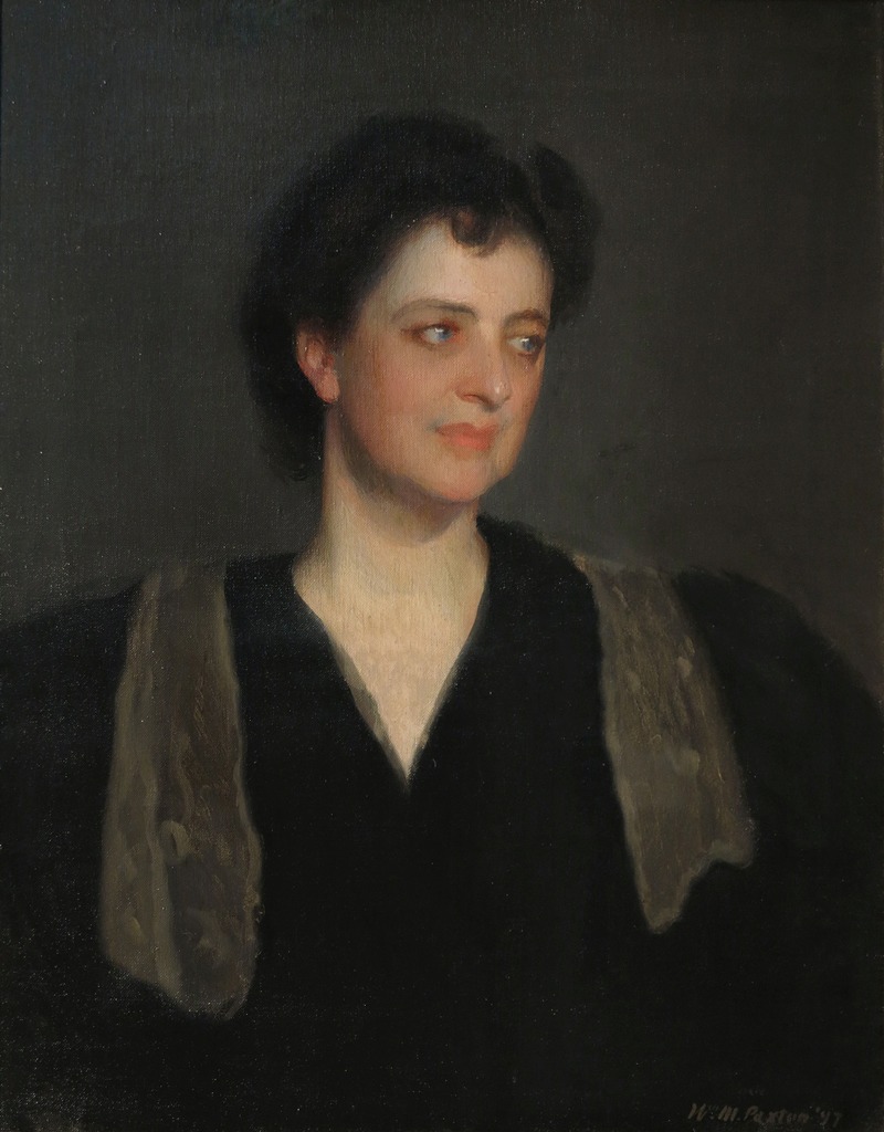 William McGregor Paxton - Portrait of a Woman in Black (Mrs. Howard Okie)