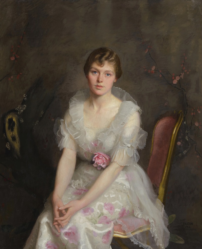 William McGregor Paxton - Portrait of Louise Converse (Mrs. Junius S. Morgan III)