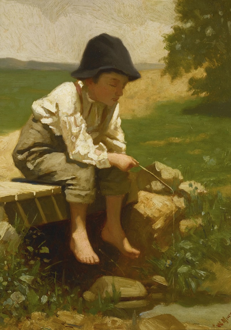 William Morgan - Little Boy Fishing