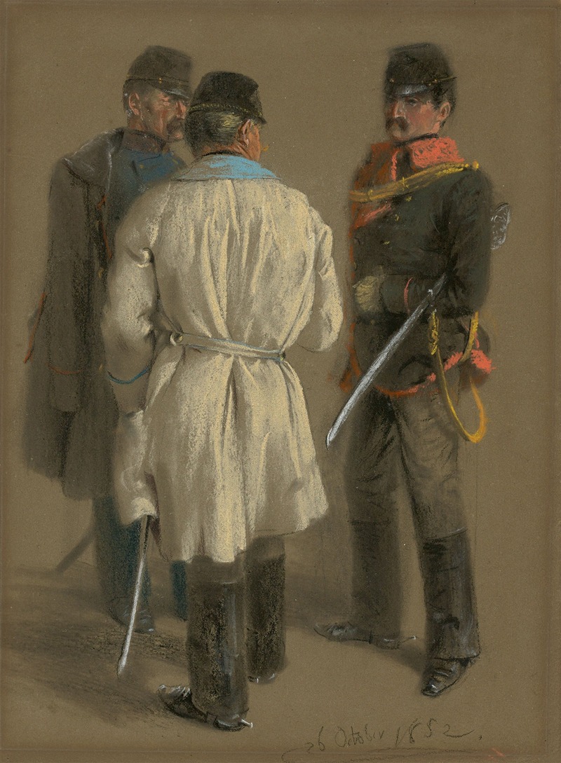 Adolph von Menzel - Österreichische Offiziere
