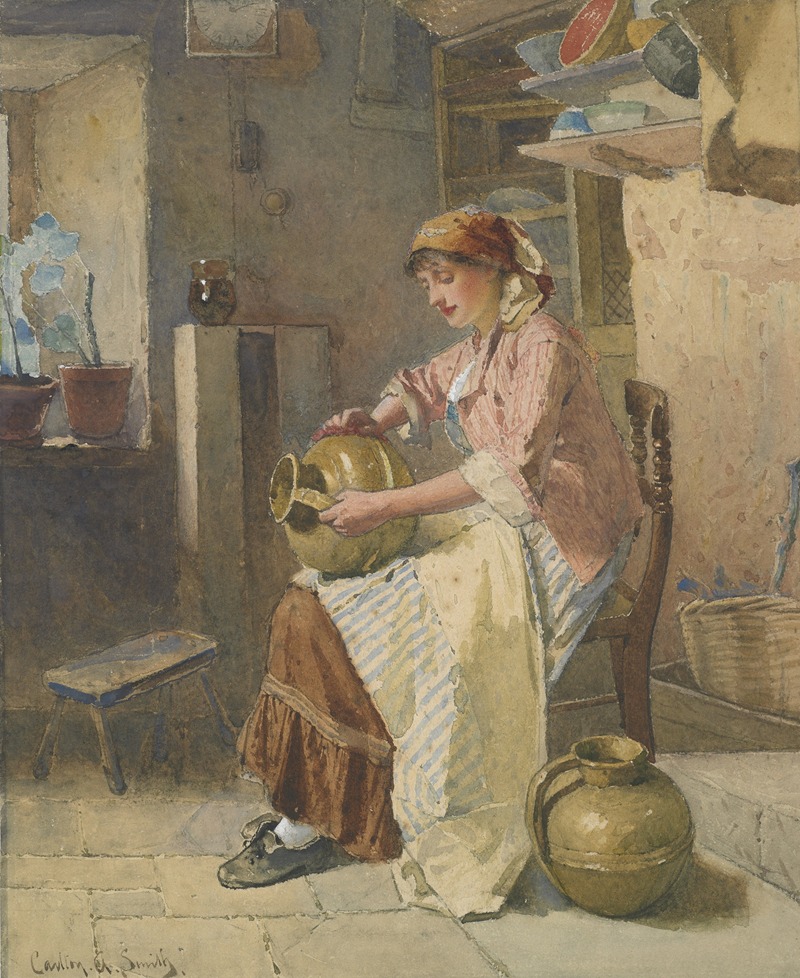 Carlton Alfred Smith - Girl in kitchen