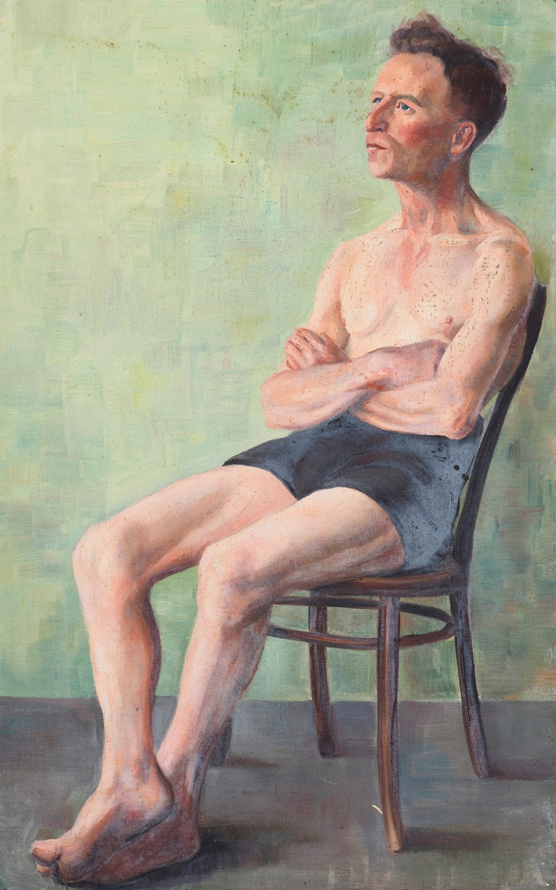 Elizabeth Berry - Untitled. [Man seated on a chair]