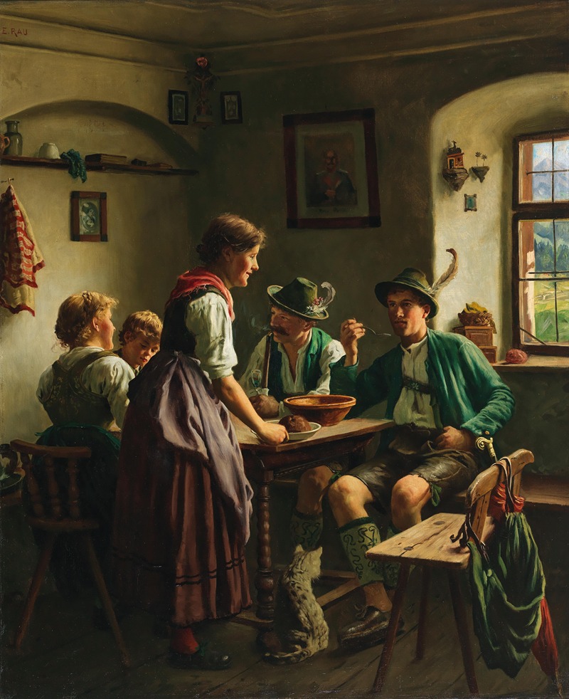 Emil Rau - A Meal in the Mountains