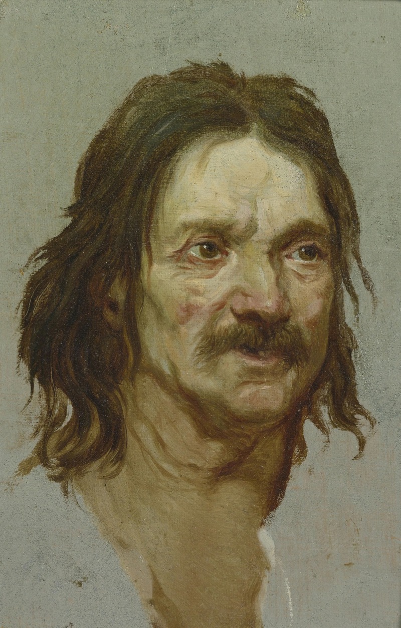 Etienne-Louis Advinent - Head of a man with a moustache