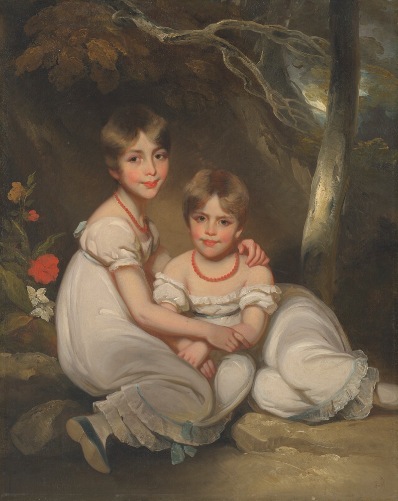 George Chinnery - Portrait of Margaret Wood (1810-1899) and her sister Mary (1811-1858)