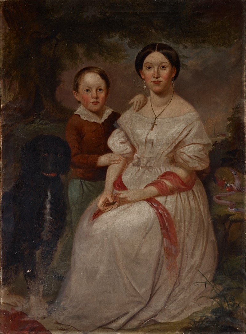 Jacob Cox - Portrait of Sarah Elizabeth Morrison and Samuel Morrison