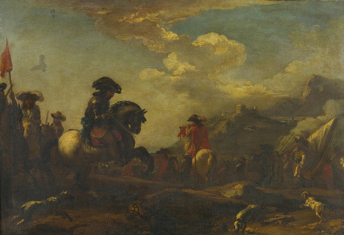 Jacques Courtois - Cavalry Advancing
