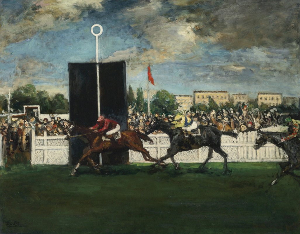 Jacques-Émile Blanche - The Finish at an English Country Racecourse