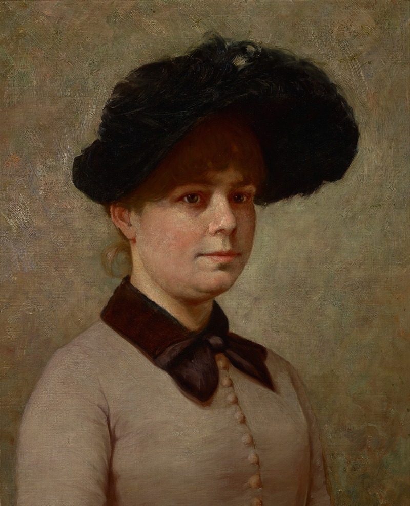 John Ottis Adams - Portrait of Mary Gertrude Ethell Walker