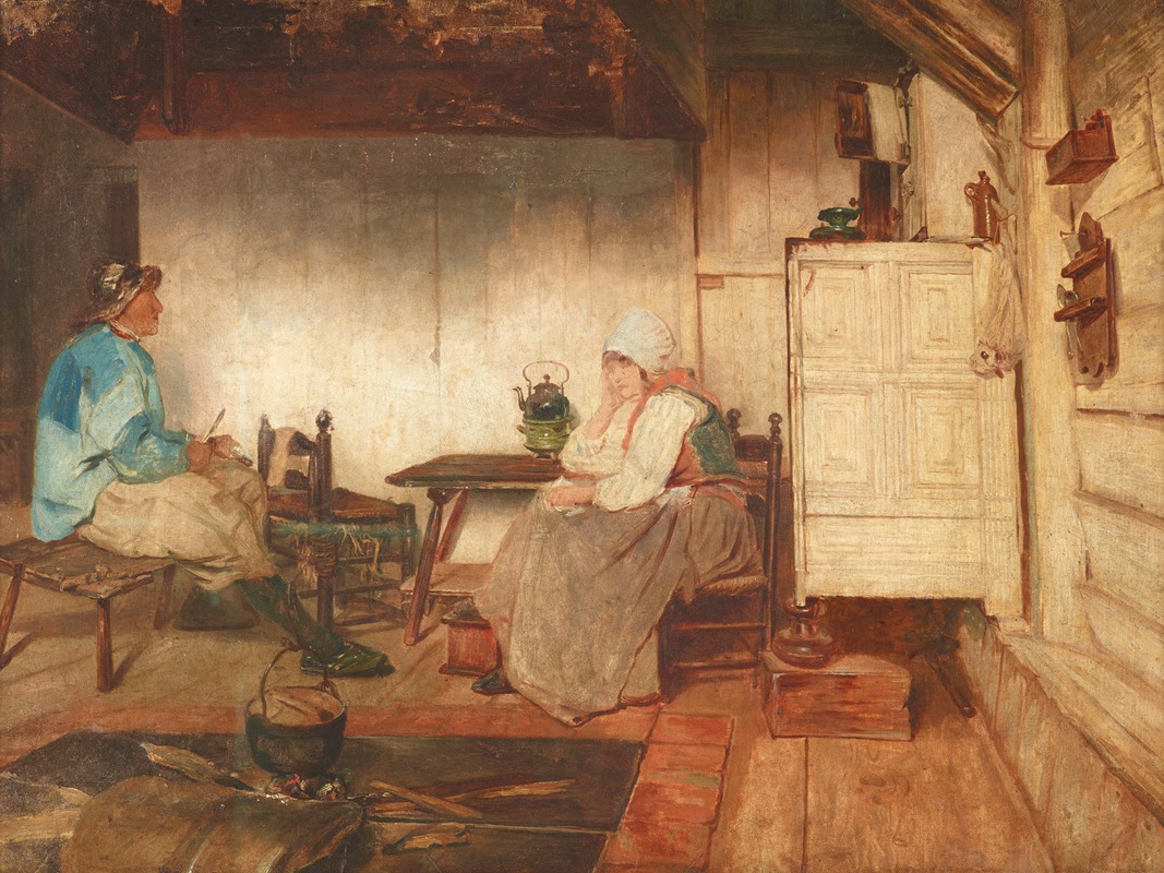 Petrus van der Velden - Interior of a Marken fisherman’s cottage
