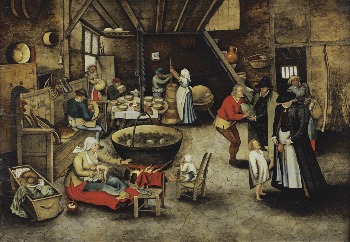 Pieter Brueghel The Younger - La visite à la ferme
