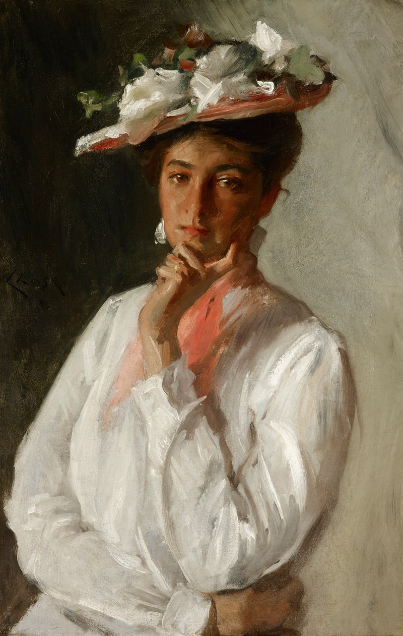 William Merritt Chase - Woman in White