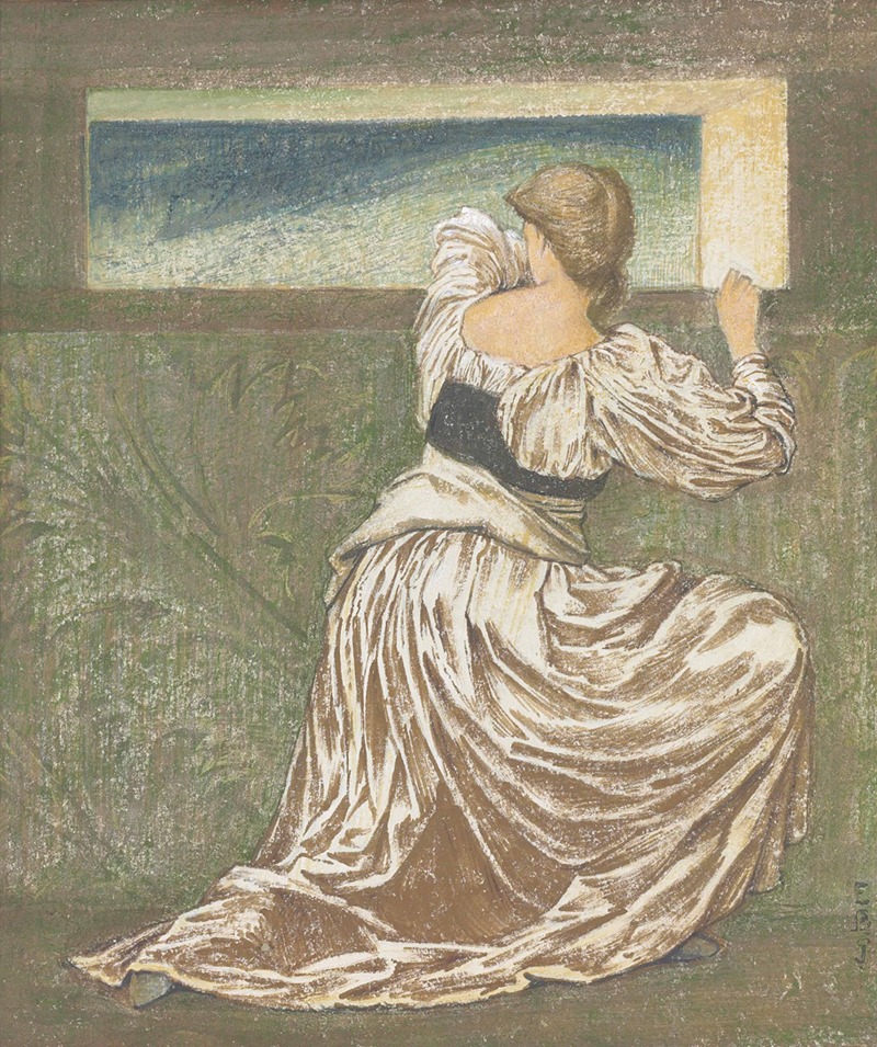 Sir Edward Coley Burne-Jones - Dorigen de Bretaigne awaiting the return of her husband