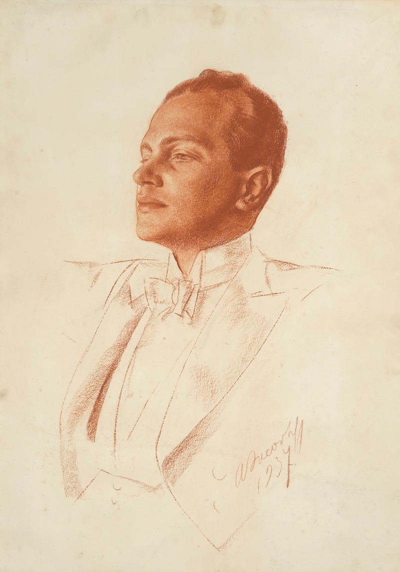 Alexandre Jacovleff - Portrait of the conductor Antal Doráti (1906-1988)