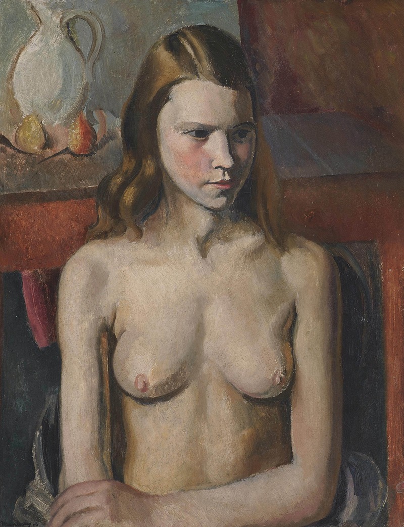 Bernard Meninsky - Seated nude