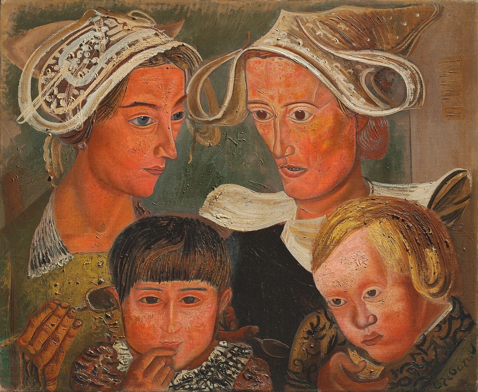 Boris Grigoriev - Two mothers