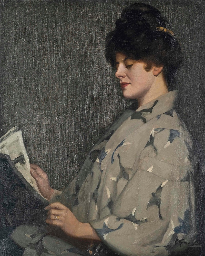 David Gauld - Portrait of a lady, thought to be Irene Vanburgh