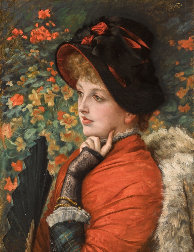 James Tissot - Type of Beauty; Portrait of Mrs. Kathleen Newton