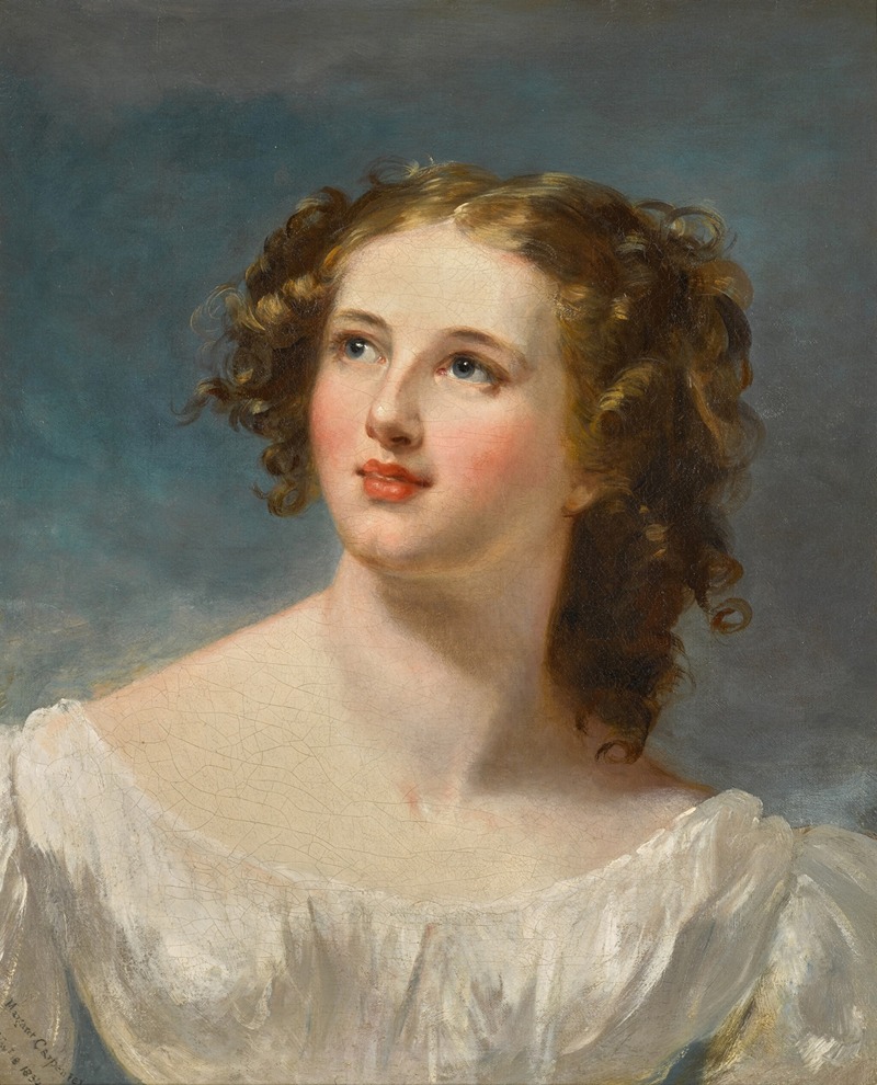 Margaret Sarah Carpenter - Portrait of a young lady