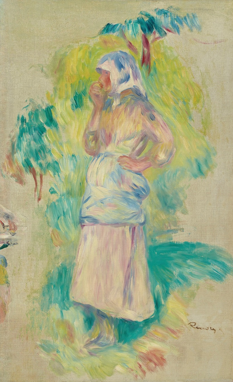 Pierre-Auguste Renoir - Jeune paysanne mangeant une pomme, Gabrielle Dufour