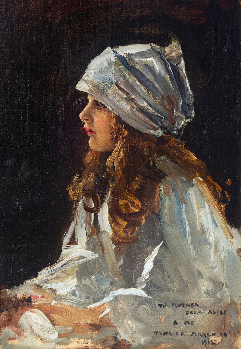 Sir John Lavery - Portrait of the Artist’s Daughter, Alice