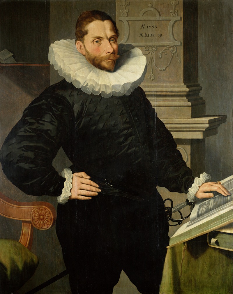 Aert Pietersz. - Portrait of Cornelis Basgen Jansz. van Egmond van der Nyenburgh (1553-1606)