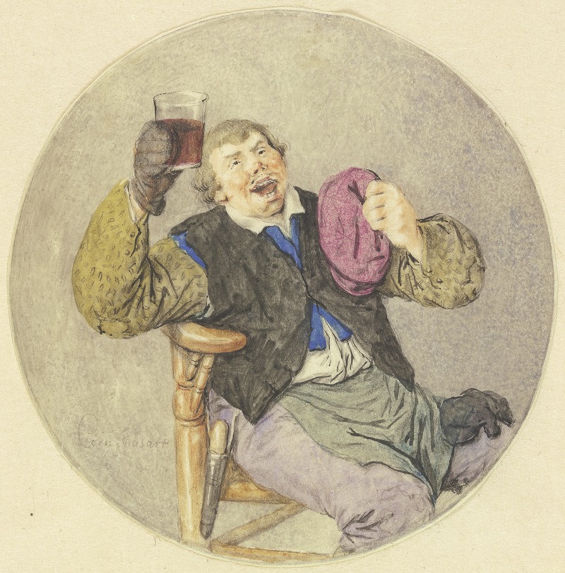 Cornelis Dusart - Wine drinker