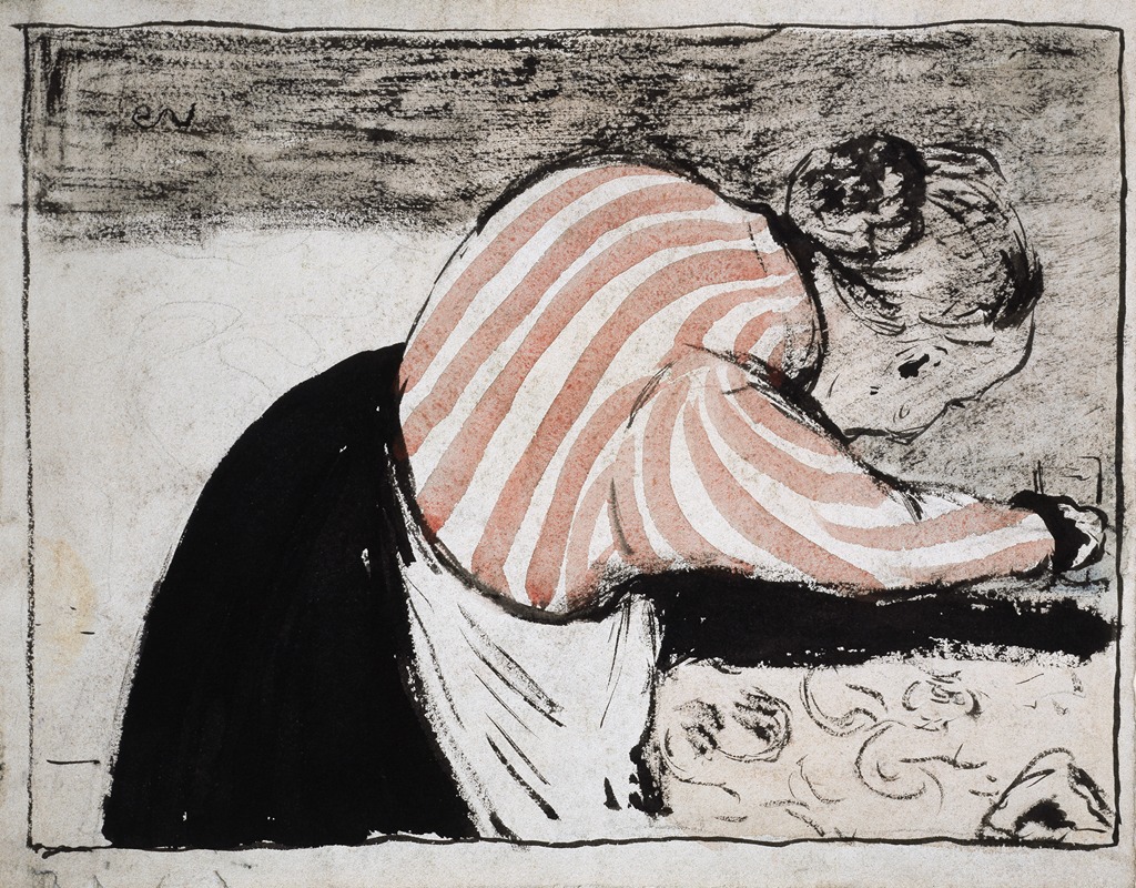 Édouard Vuillard - Old woman setting the table