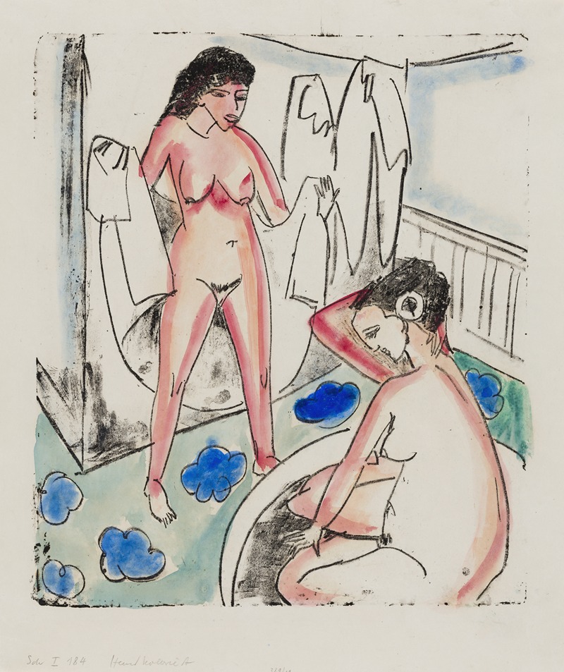 Ernst Ludwig Kirchner - Bathing Girls in a Room