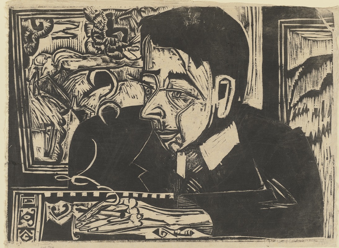 Ernst Ludwig Kirchner - Kopf Merz