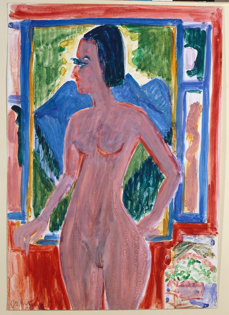 Ernst Ludwig Kirchner - Naked woman at the window