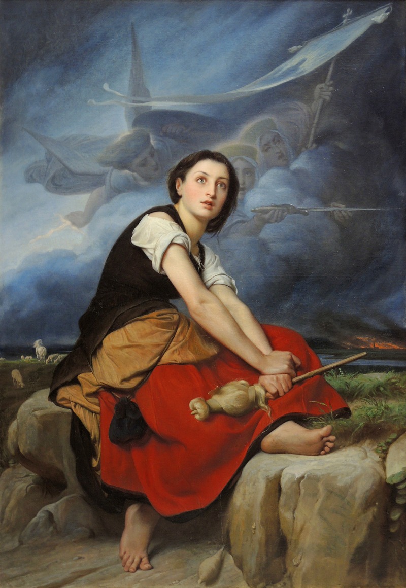 François-Léon Benouville - Jeanne d’Arc écoutant ses voix (Joan of Arc listening to her voices)
