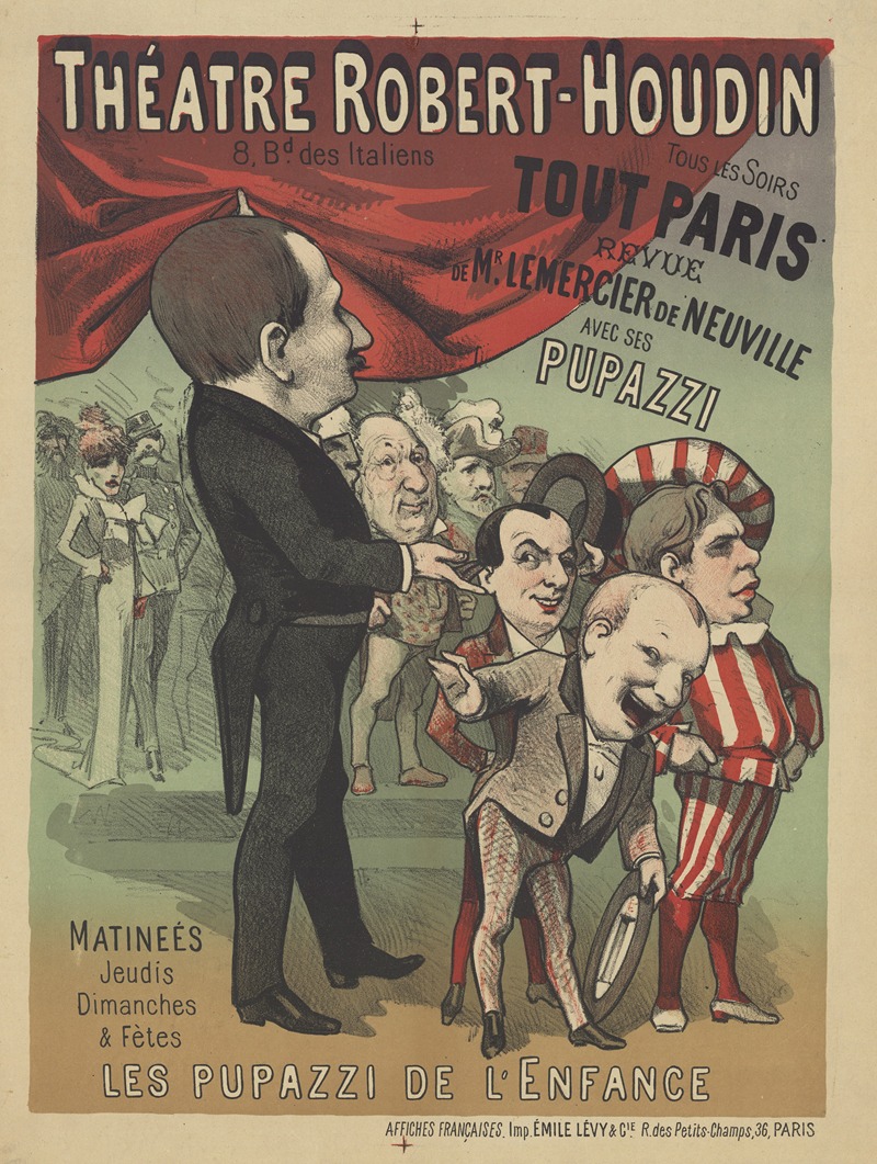 Imp. Emile Lévy - Théâtre Robert-Houdin, tous les soirs Tout-Paris Revue