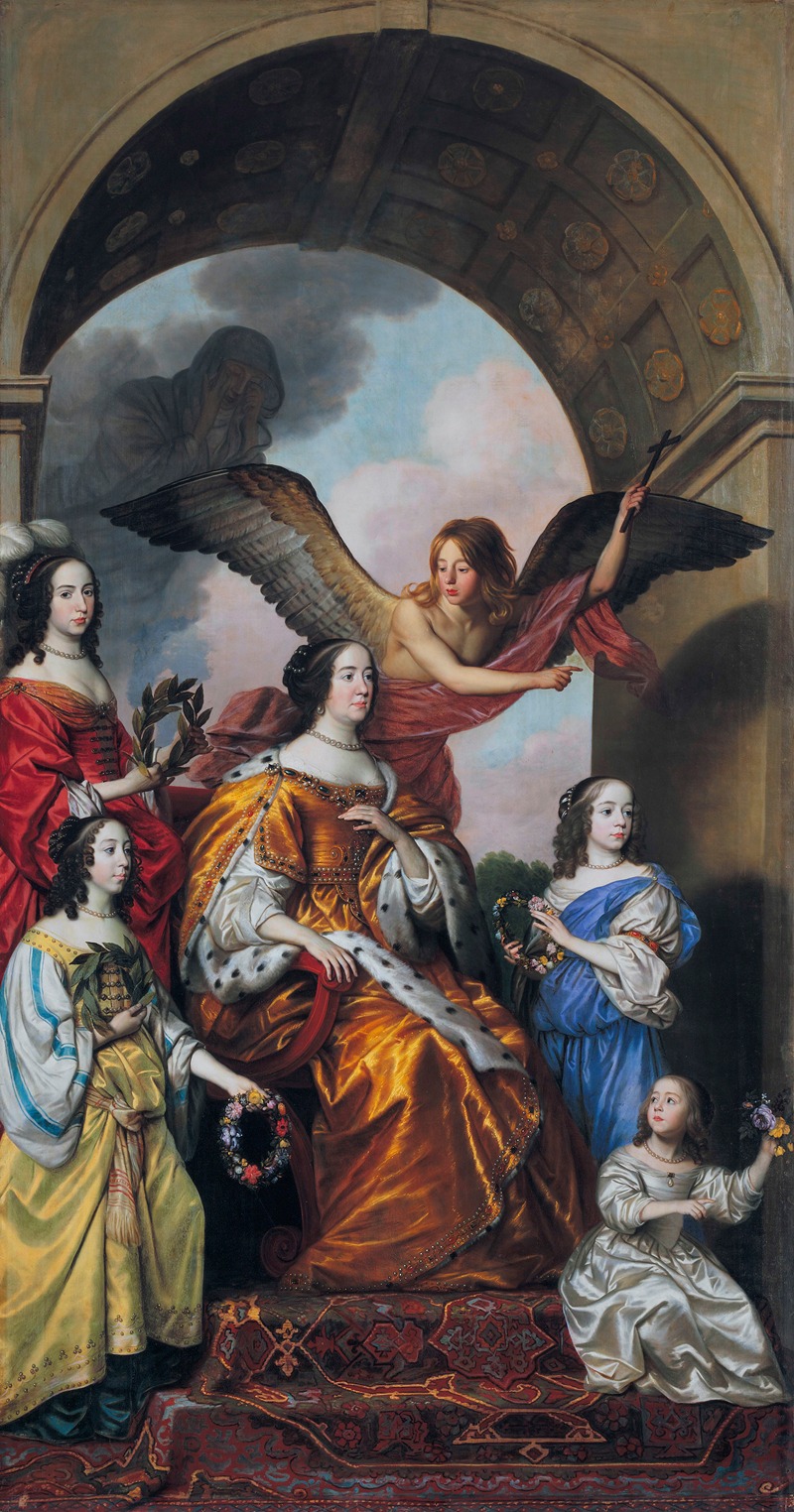 Gerard van Honthorst - Amalia and her Daughters watching the Triumph of Frederik Hendrik
