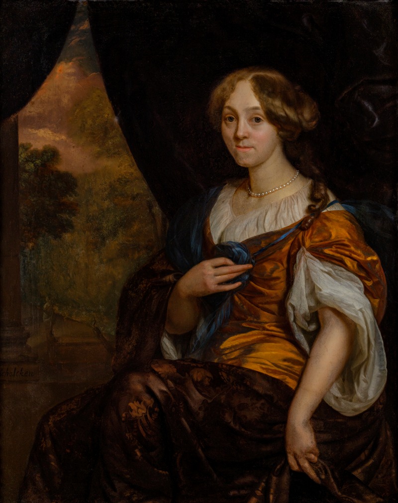 Godfried Schalcken - Portret van Maria Vingerhoed (1683-1749)