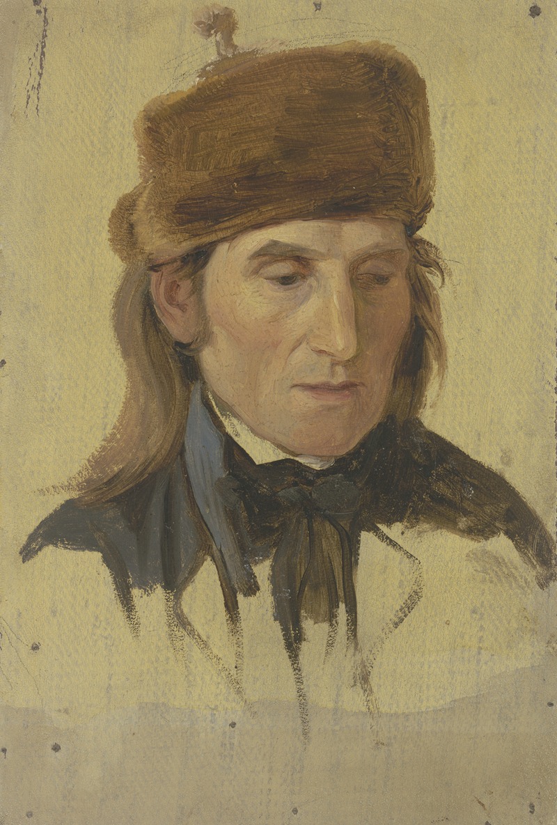 Jakob Becker - Farmer with a fur cap
