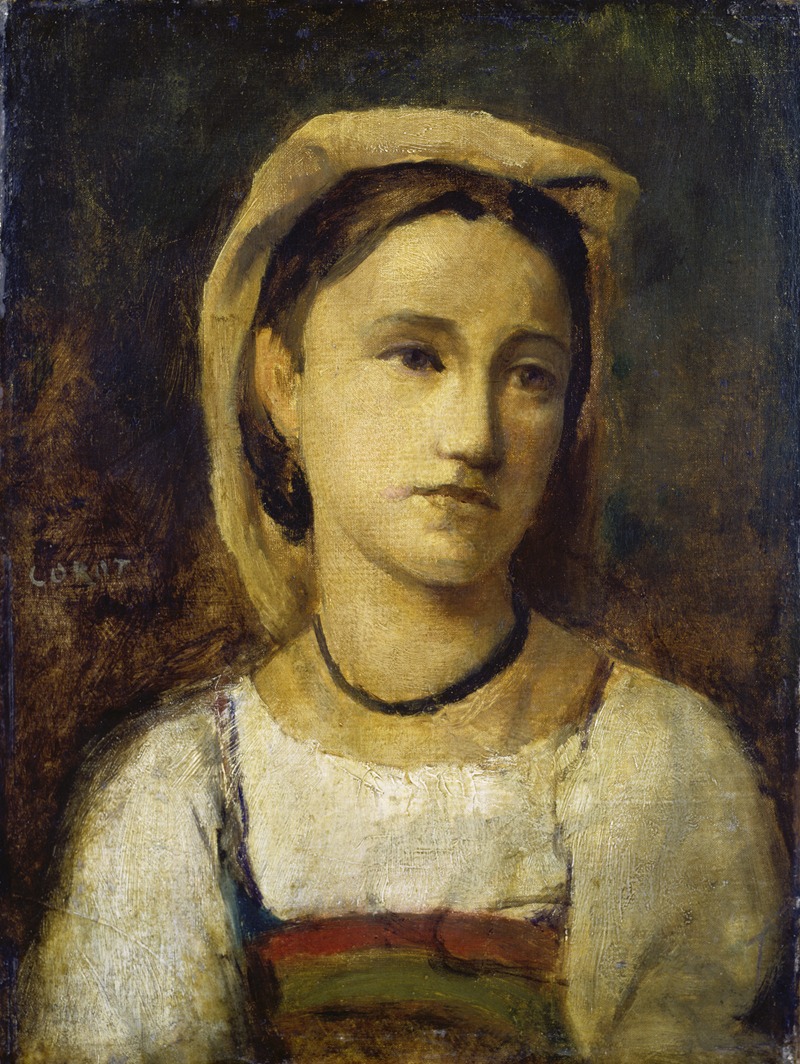Jean-Baptiste-Camille Corot - Portrait of an Italian Girl