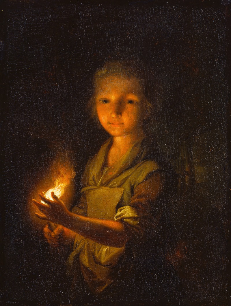 Johann Conrad Seekatz - Girl with a Burning Torch