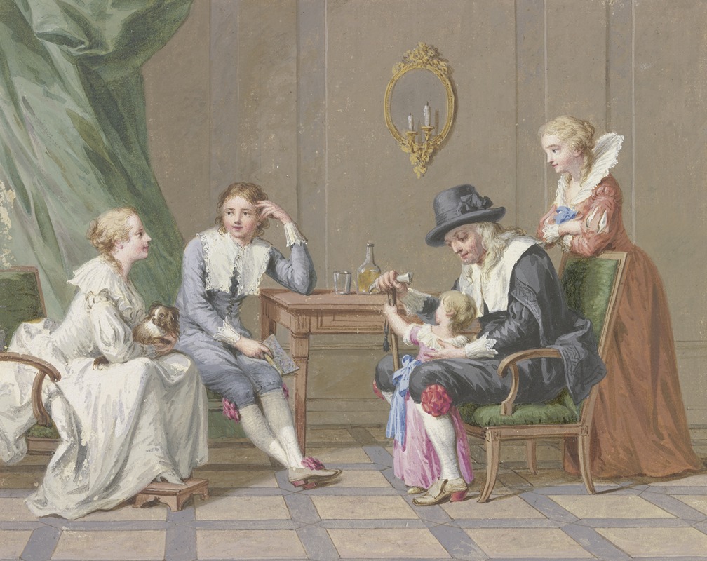 Johann Friedrich August Tischbein - Family scene